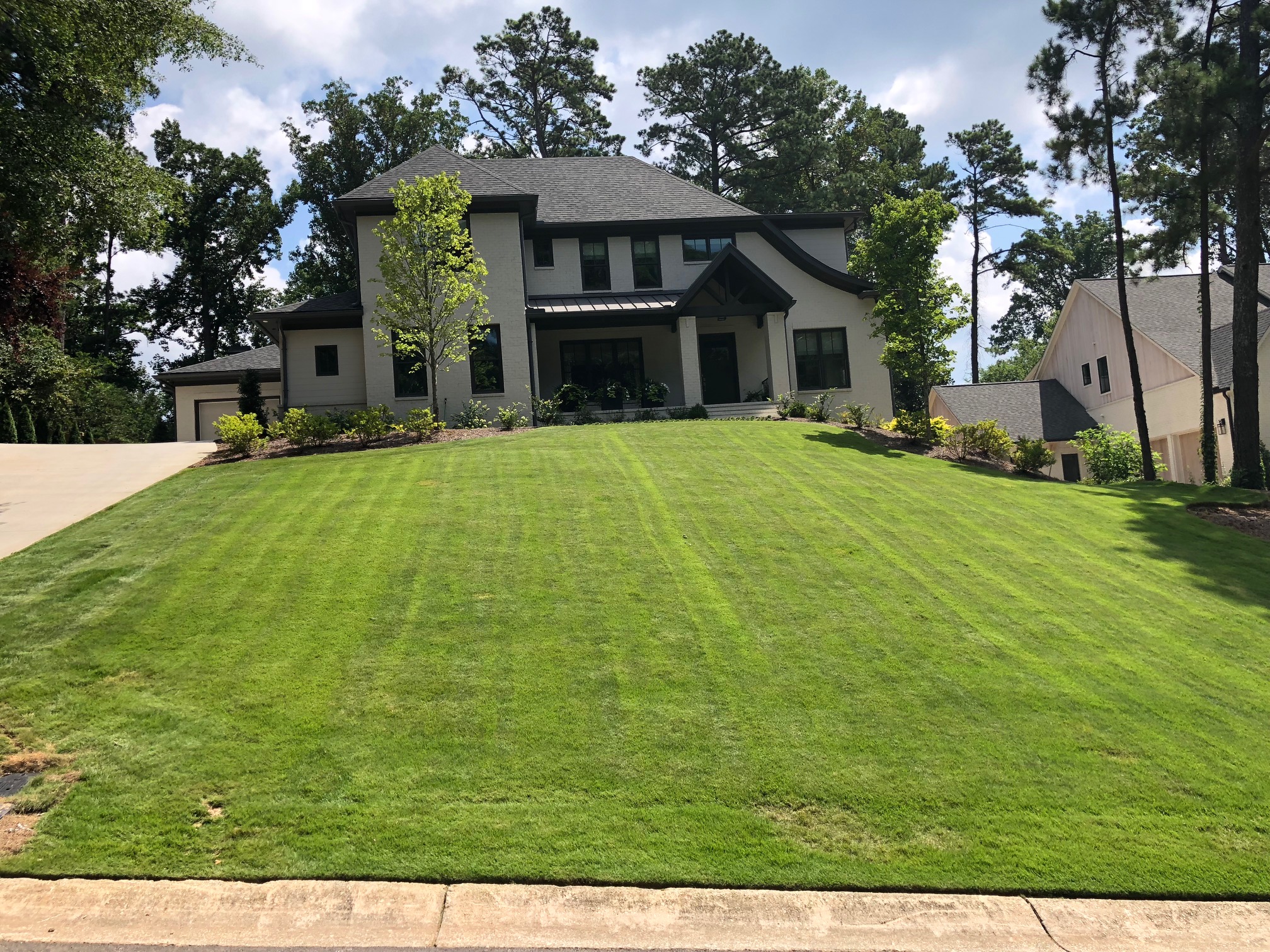 YNV Landscaping Lawn Care Example of Luxurious House.